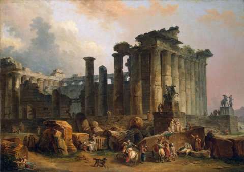 Ruines d’un temple bâti à Athènes - Hubert Robert