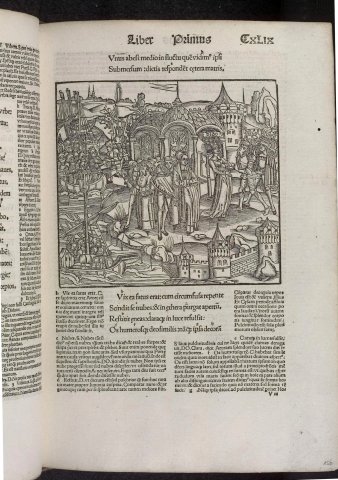 Didon accueille Énée et les Troyens (Énéide, Strasbourg, 1502) - Grüninger d'après Brant