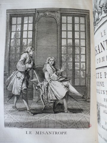 Molière, Le Misanthrope, gravure de Laurent Cars d’après François Boucher, 1734