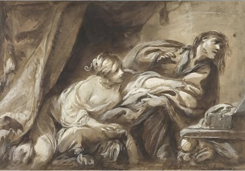 La chasteté de Joseph (étude préparatoire) - Deshays