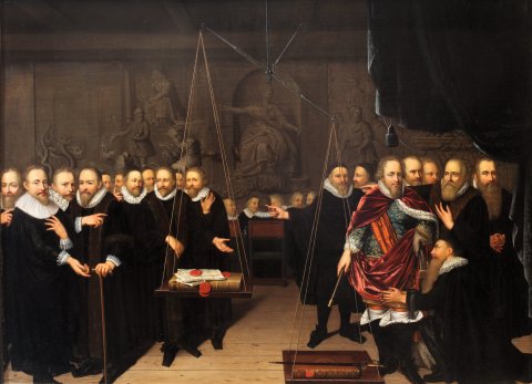 Abraham van der Eyk, Disputes between Remonstrants and Counter-Remonstrants in 1618, 1721, Lyon, Museum of fine arts, H1151