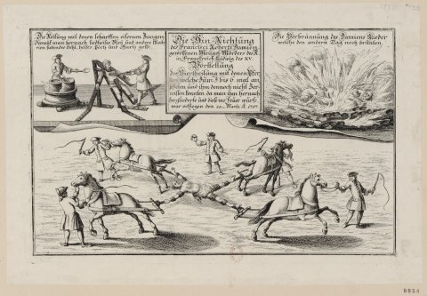 Supplice de Damiens tenaillé, écartelé & brûlé en place de Grève le 28 mars 1757, German etching contemporary with the event, Paris, Bnf Estampes, Rés FOL-QB-201 (102)