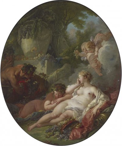 Bacchantes endormies (Érigone ?) - Boucher