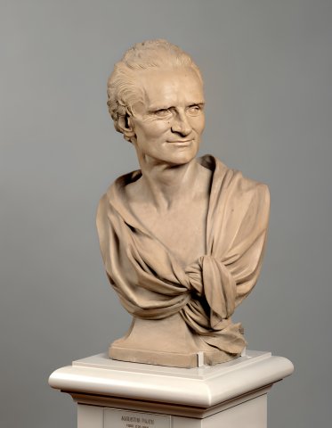 Le sculpteur Jean-Baptiste Lemoyne (modello en terre cuite) - Augustin Pajou