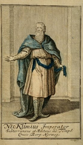 Nicolas Klimius en empereur (Nicolai Klimii iter subterraneum, 1741) - Mentzel