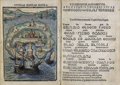 Utopiae insulae figura (Thomas More, Utopia, 1516)