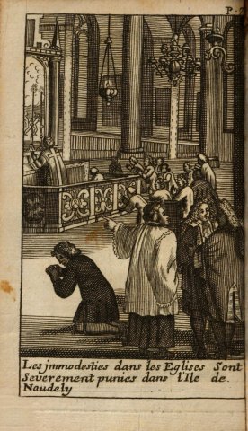Respect du culte religieux (Voy. île de Naudely, 1705) - d’après Harrewyn
