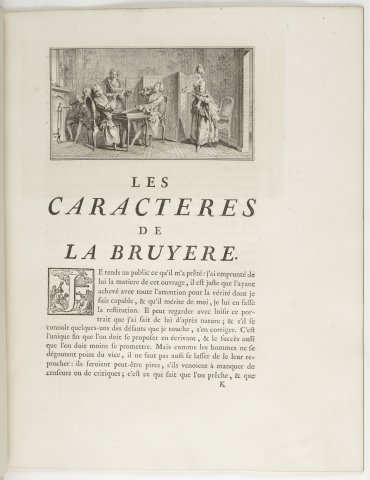 Le Distrait (La Bruyère, Caractères, 1735) - Gravelot