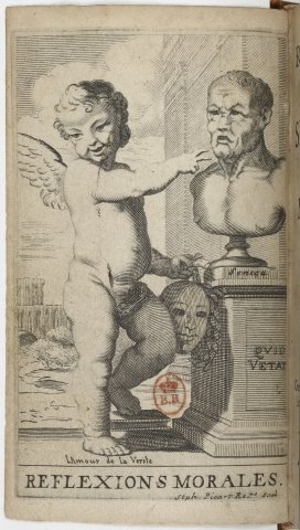 Frontispice des Maximes de La Rochefoucauld (1ère éd., 1665) - Étienne Picart