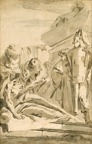 La mort de Sénèque (dessin) - Tiepolo
