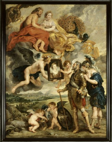 Mariage du Roi avec la princesse Marie (Cycle de Marie de Médicis) - Rubens