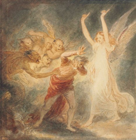 Le fantôme du prince Édouard apparaissant à Clarence (Richard III) - Westall