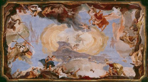 Le triomphe de l’éloquence (Venise, Palazzo Sandi) - Tiepolo