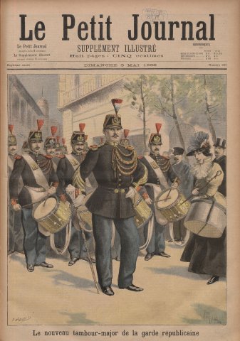 Le nouveau tambour-major de la garde républicaine (Le Petit Journal, 3 mai 1896)