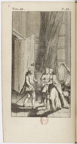 Laure accueille Gil Blas comme son frère (Gil Blas, 1747)