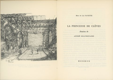 Le jeu de paume, frontispice (La Princesse de Clèves, 1947) - A. Beaurepaire