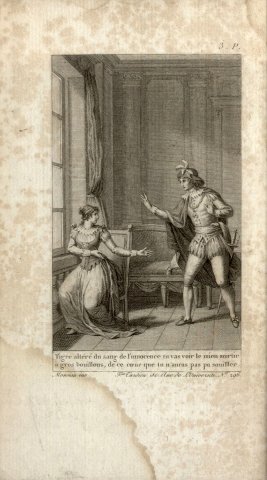 Joséphine face à Juan de Spinoletto (G. de Montjoie, Histoire de quatre Espagnols) - Monsiau