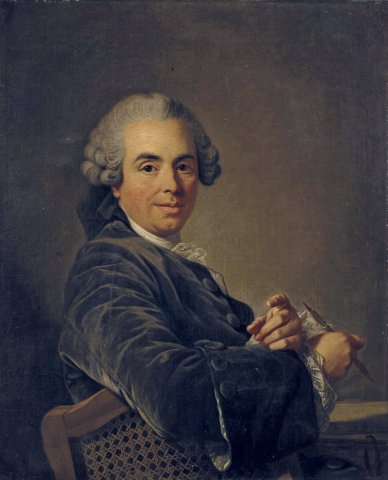 Portrait of Charles-Nicolas Cochin - Louis-Michel Vanloo