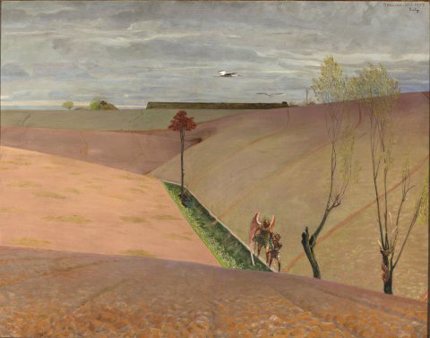 Paysage avec Tobie / Pejzaż z Tobiaszem - Jacek Malczewski